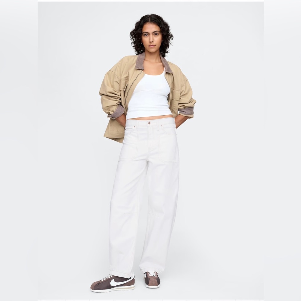 Gap High Rise Barrel Carpenter Jeans